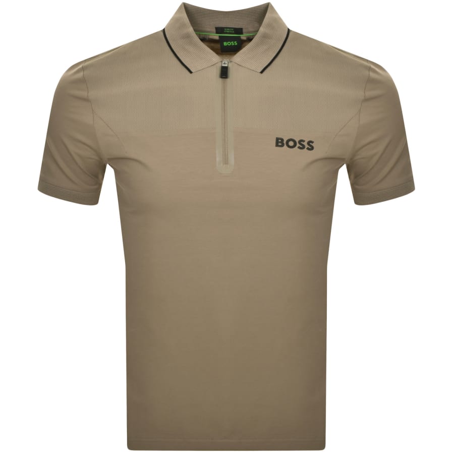 Hugo boss khaki t shirt cheap